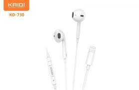 Fone De ouvido Iphone Entrada lightning EarPods Kaidi KD-730 Estéreo Musicas Microfone Controle De Volume IOS Chamadas - Imagem 3